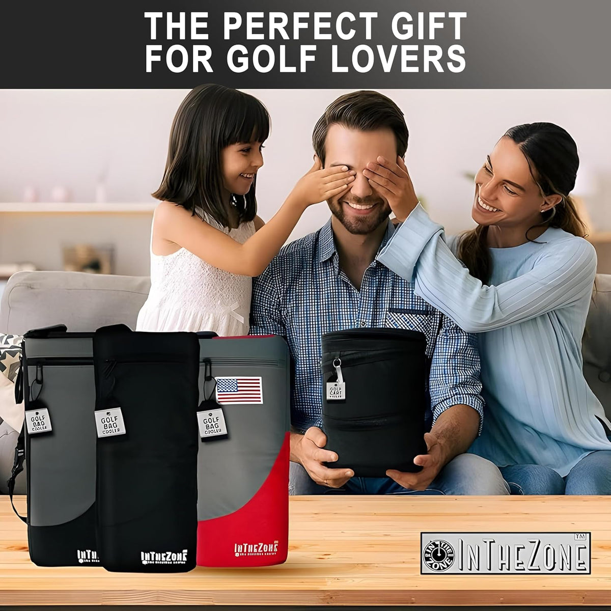 Insulated Slim Golf Bag Cooler with Ice Pack | Discreet Design. Frostbox Holds 6 Cans. Perfect for Golf, Camping, Fishing, Hiking, Beach & Travel. Stays Cold for Hours