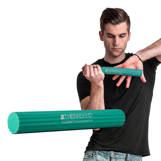 Flexbar Resistance Bar, Tennis Elbow, Physical Therapy, M, Green | Flex Therapy Bar for Physical Therapy, Wrist and Forearm Exercise, with Non Slip Grip and Compact Design