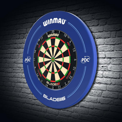 | Blade 6 | PDC Endorsed | Dart Board Surround Ring | Blue | Wall Protector from Stray Darts | Fits All Boards Including Blade Series | Professional Darts Accessories