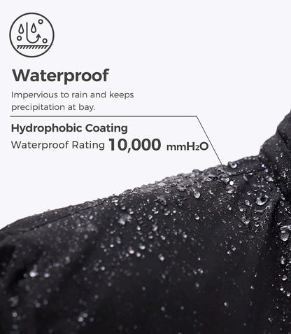 Men'S Softshell Waterproof Polar Fleece Breathable Climbing Ski Coat | Drawcord Adjustable Storm Hood & Detachable Hood for Lightweight Daily Wear