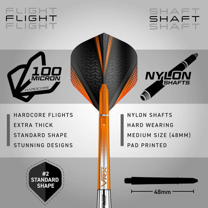 Darts | Amberjack | Steel Tip | Tungsten Darts Set | 22G - 30G | 90% Tungsten Darts Set | Darts Accessories: Dart Flights & Dart Stems | 22G, 23G, 24G, 25G, 26G, 27G, 28G, 30G