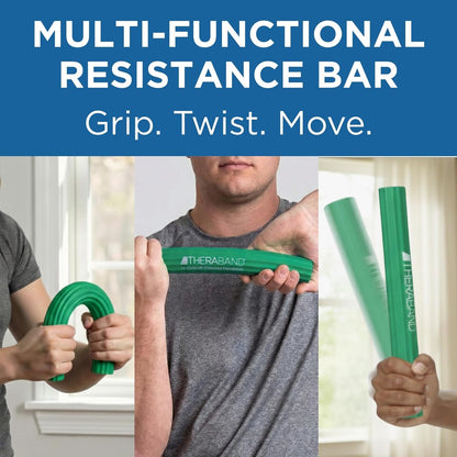 Flexbar Resistance Bar, Tennis Elbow, Physical Therapy, M, Green | Flex Therapy Bar for Physical Therapy, Wrist and Forearm Exercise, with Non Slip Grip and Compact Design