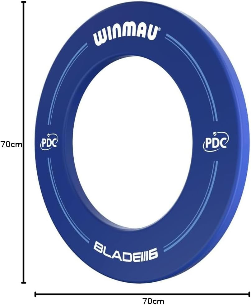 | Blade 6 | PDC Endorsed | Dart Board Surround Ring | Blue | Wall Protector from Stray Darts | Fits All Boards Including Blade Series | Professional Darts Accessories