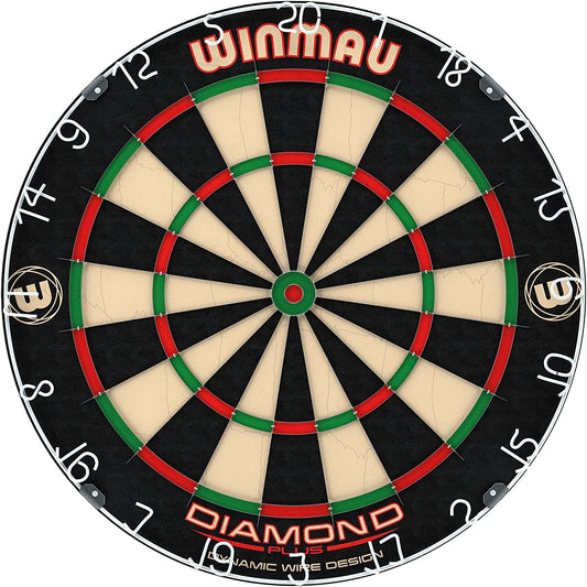 |Diamond plus Dart Board, Cabinet Set or Surround Set | Professional  Dart Board | Staple-Free Bullseye | Angled Wiring Reduces Bounce-Outs