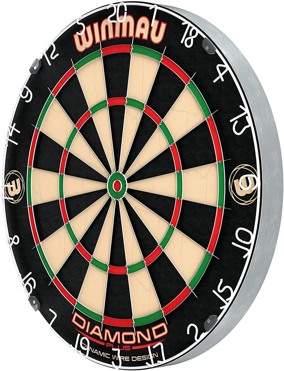 |Diamond plus Dart Board, Cabinet Set or Surround Set | Professional  Dart Board | Staple-Free Bullseye | Angled Wiring Reduces Bounce-Outs