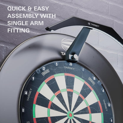 LED Dartboard Light - Bright Dart Board Lighting | Extra Long 3M Cable | Securely Fits All Dart Boards | Easy Assembly | Professional Darts Accessories