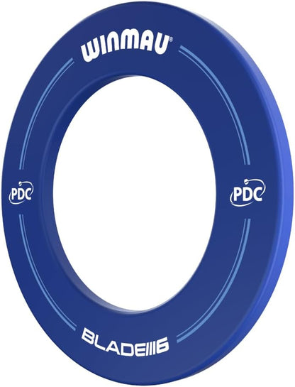 | Blade 6 | PDC Endorsed | Dart Board Surround Ring | Blue | Wall Protector from Stray Darts | Fits All Boards Including Blade Series | Professional Darts Accessories